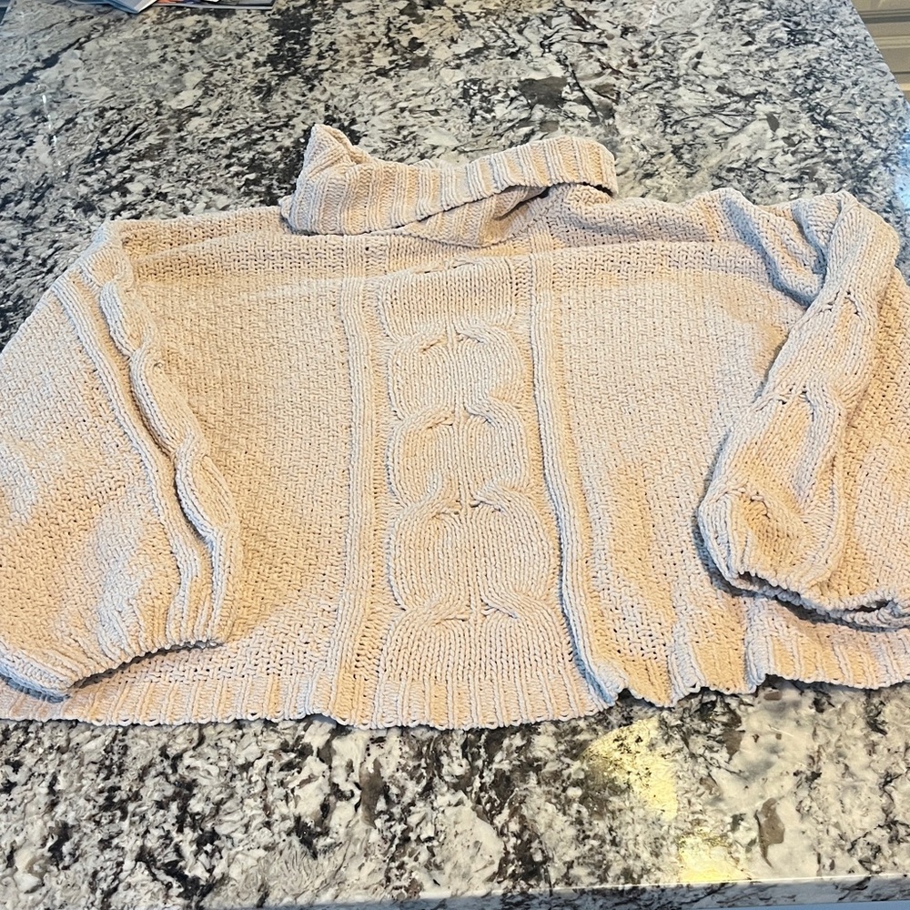 Cozy Cream Turtleneck Sweater brand Seven 7 size women's xxl
